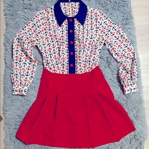 HOST PICK 🌟 Vintage one of a kind handmade anchor dress